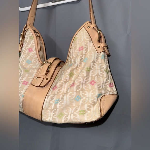 Vintage RARE Fossil Signature Flower Power Hobo Bag - Picture 4 of 13